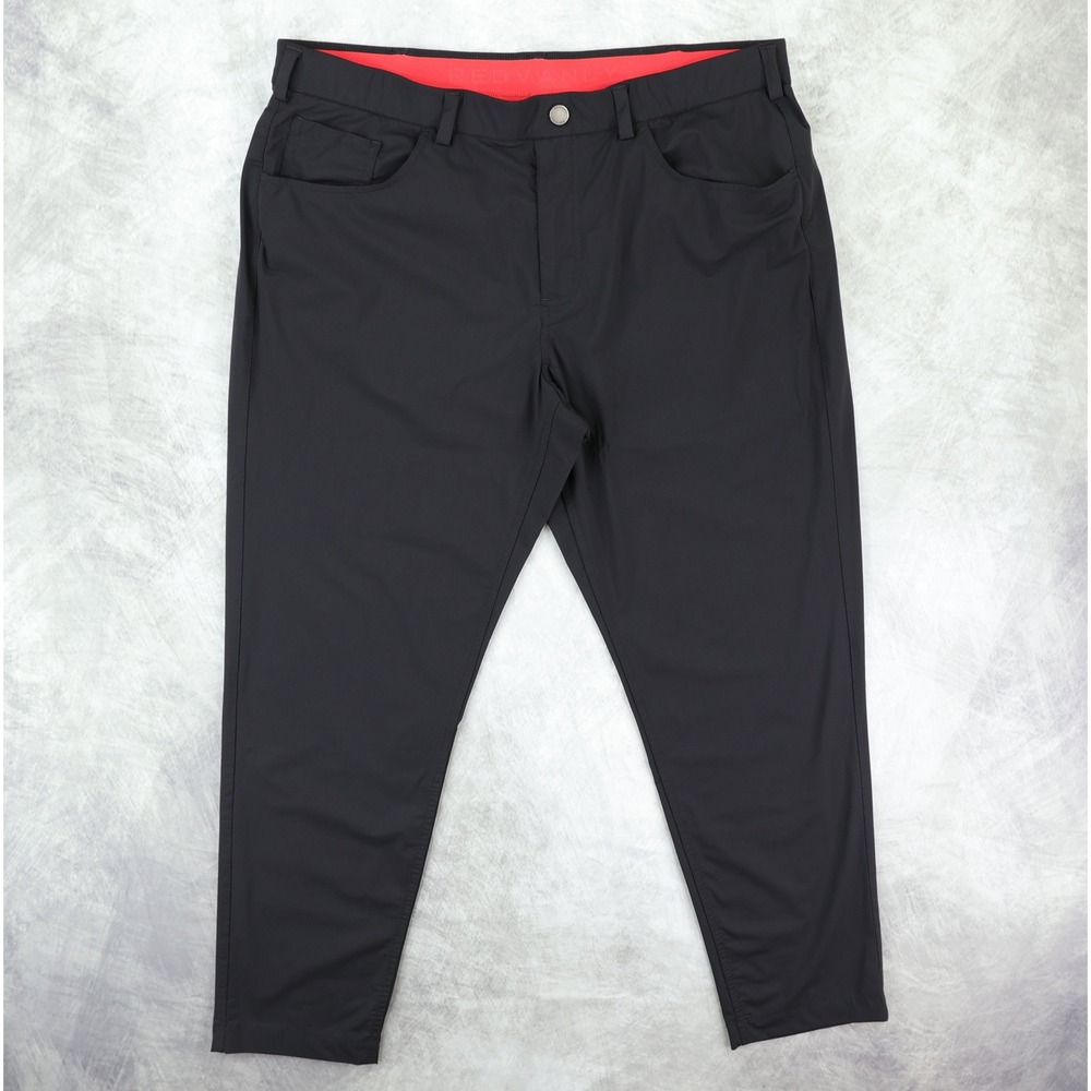 Redvanly Kent Pull-On Trousers Mens XL Black Performance Stretch 5-Pocket Golf